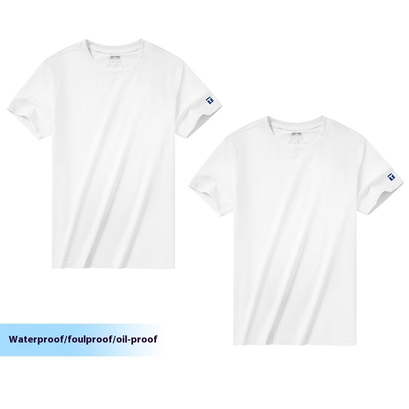 Xinjiang Cotton Solid Color Antifouling T-shirt Men