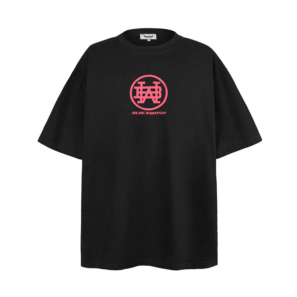Fashion Printed Short-sleeved T-shirt Cotton Men