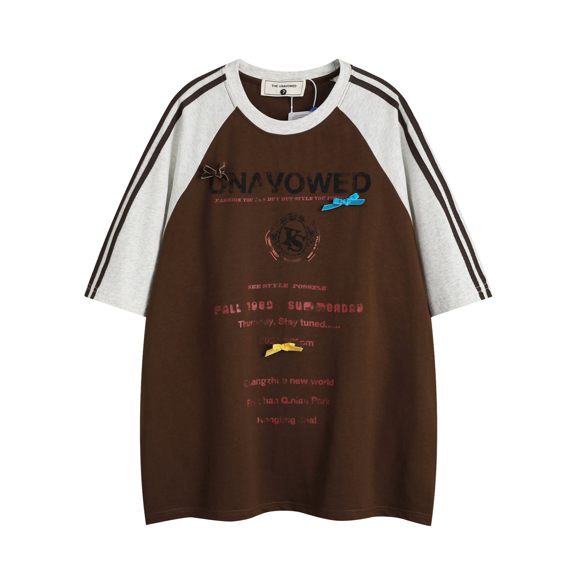 Fashion Loose Letter Short Sleeve T-shirt Men