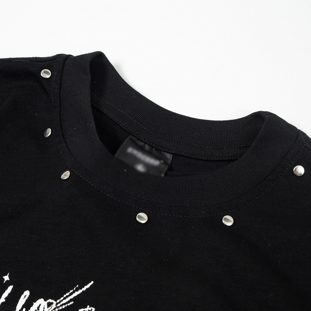 Fashion Abstract Printing Short-sleeved T-shirt Men