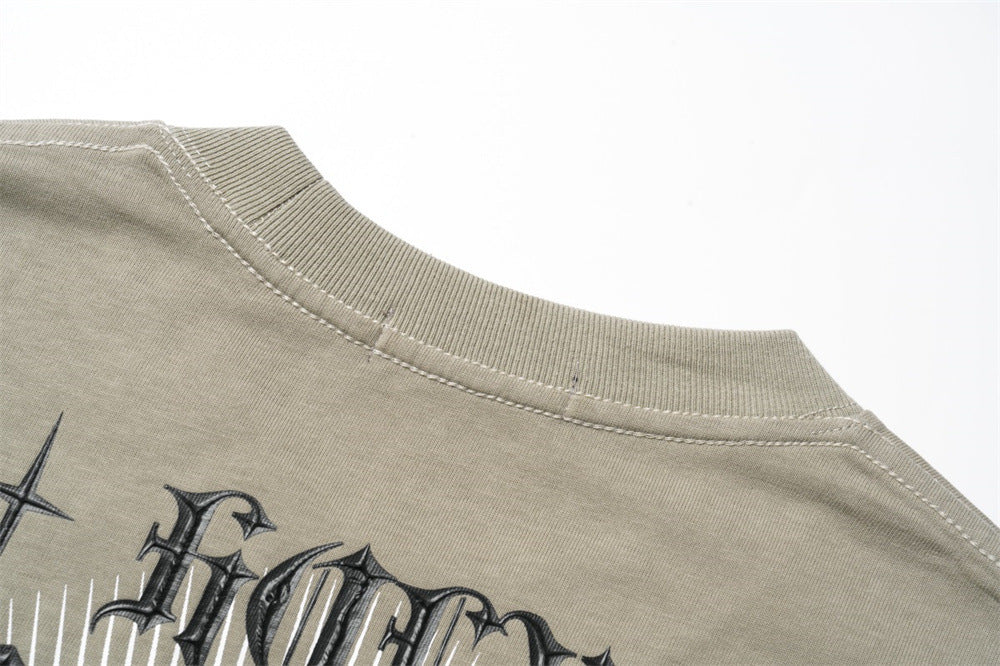 Statue Printed Short-sleeved T-shirt Men