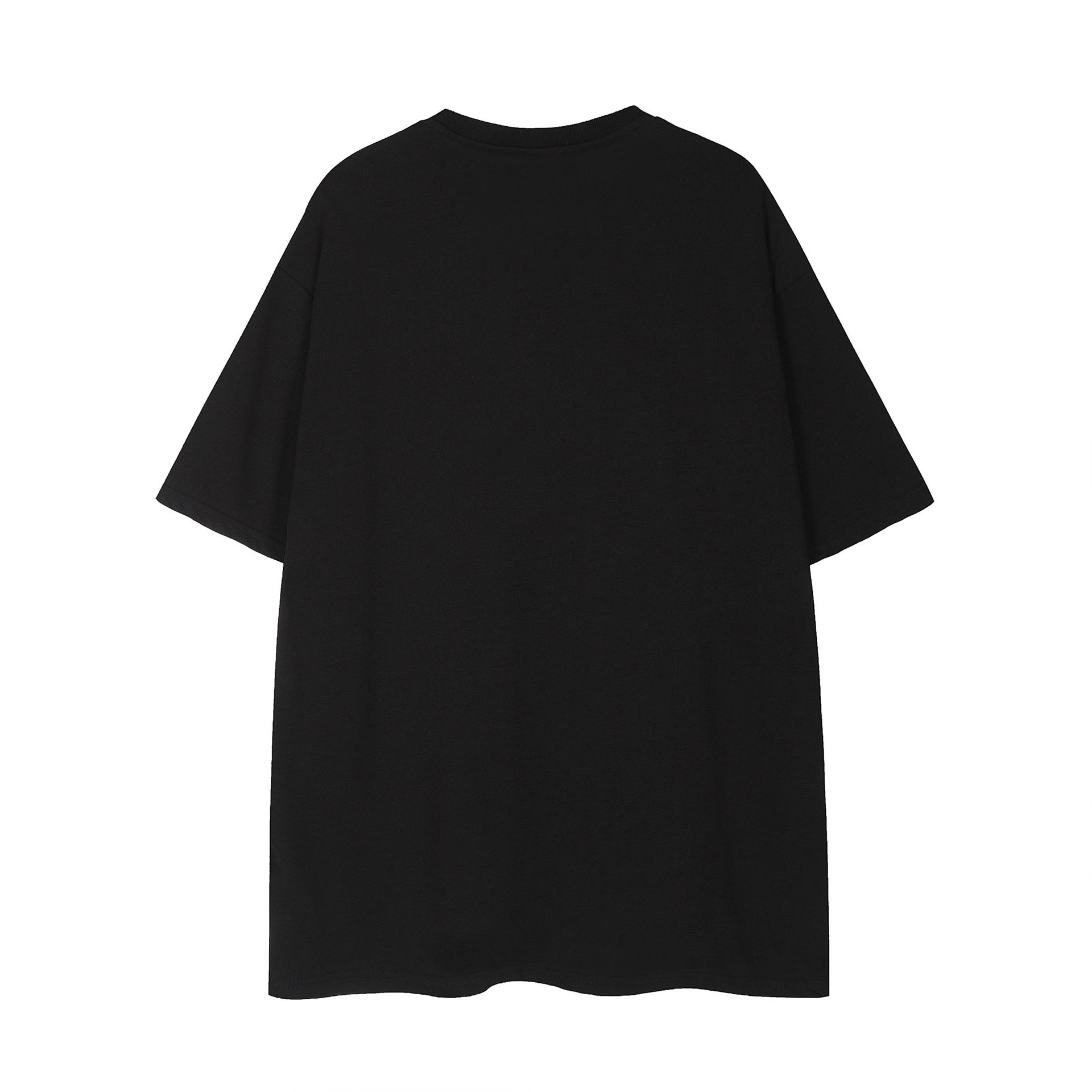 Embroidered Letter Loose T-shirt For Men