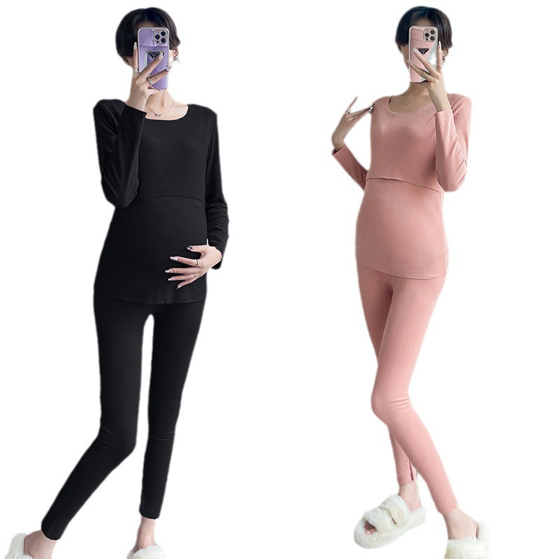 Winter Nursing Two-piece Set For Women