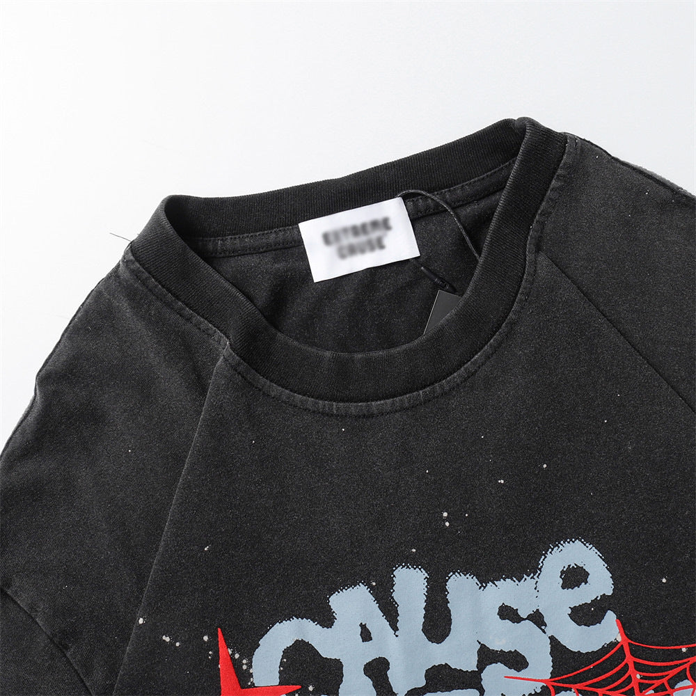 Fashion Letter Print Short-sleeve T-shirt Men