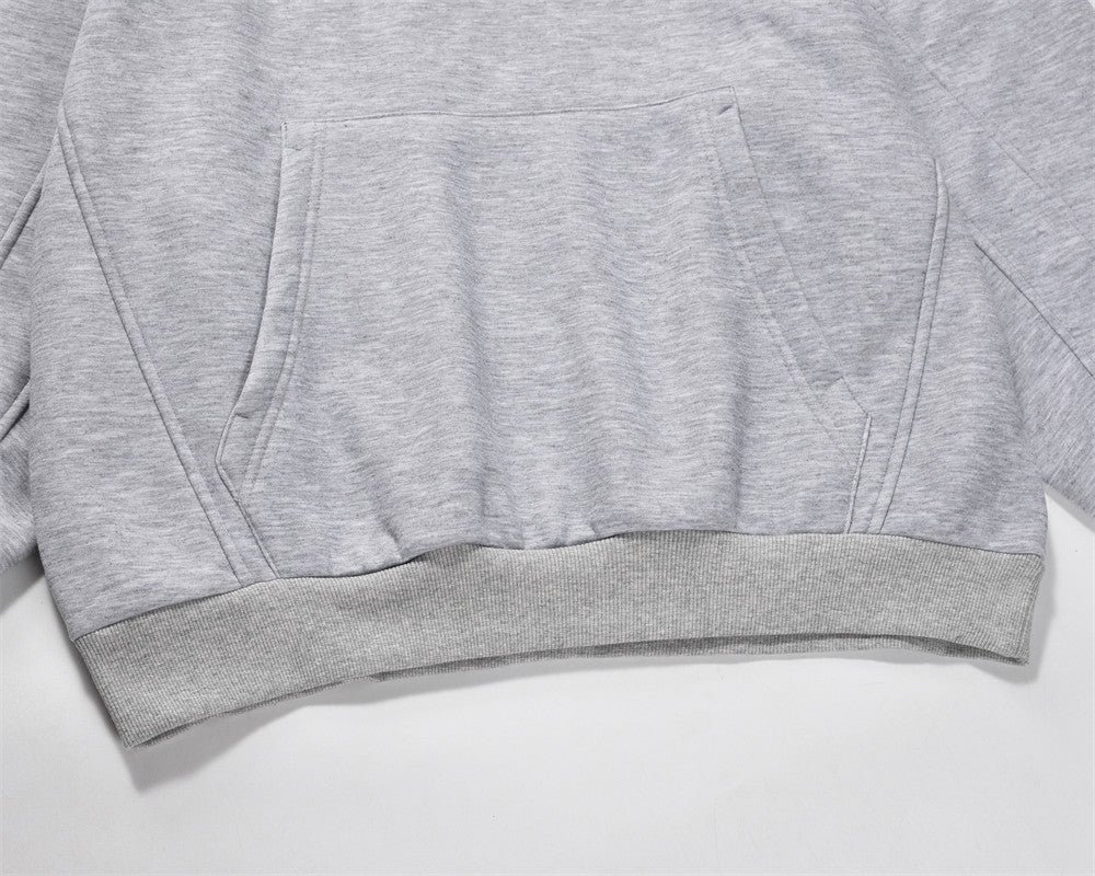Double Layer Turtleneck Hooded Brushed Hoody