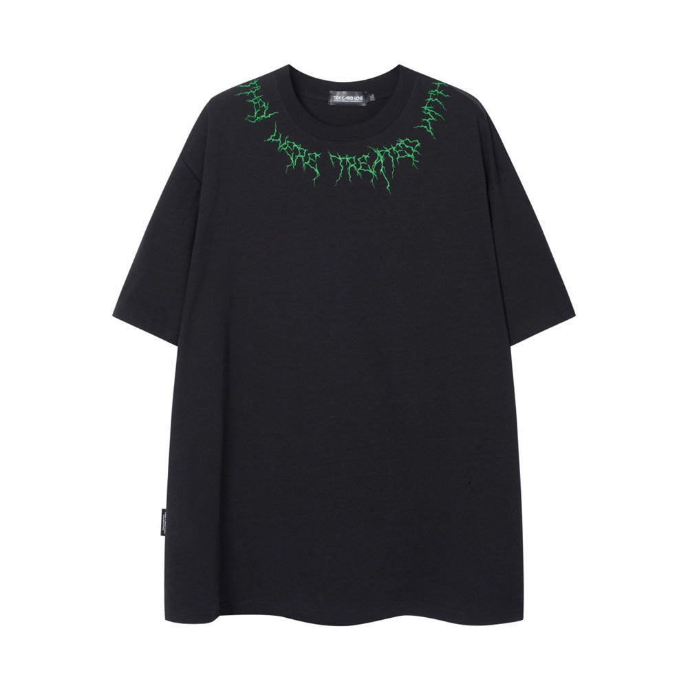 Statue Printed Short-sleeved T-shirt Men