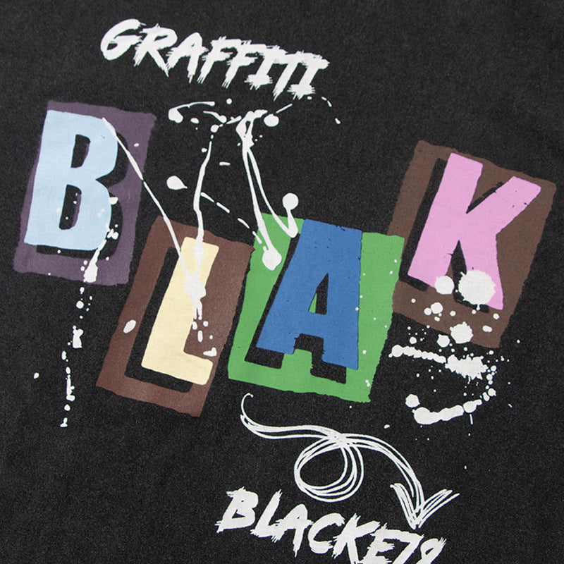 Printed Washed And Worn T-shirt For Men