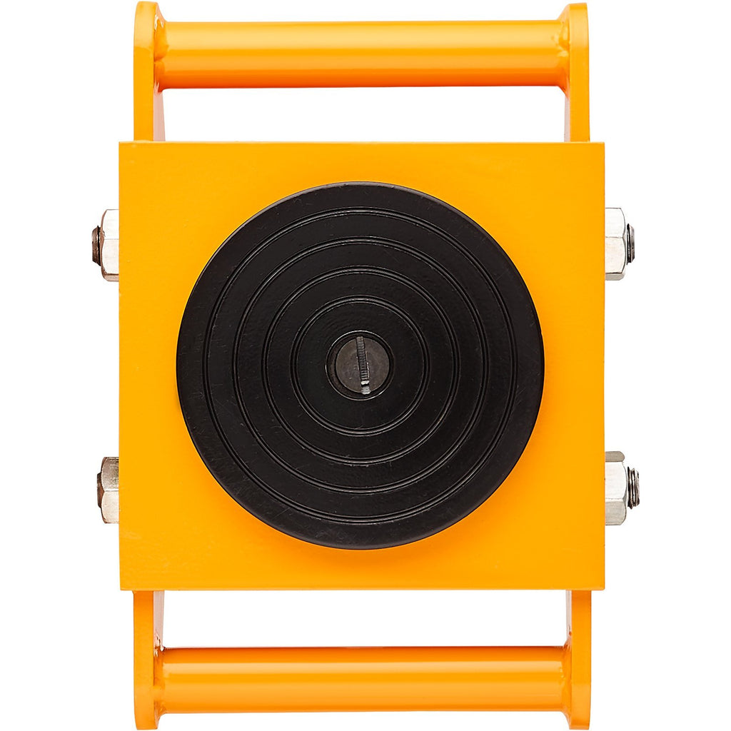 VEVOR 4PCS Machinery Skate Dolly, 17637 LBS 8T Industrial Machinery Mover, Heavy Duty Carbon Steel Machinery Moving Skate With 4 PU Wheels And Rotation Non-Slip Cap For Warehouse, Workshop, Facto
