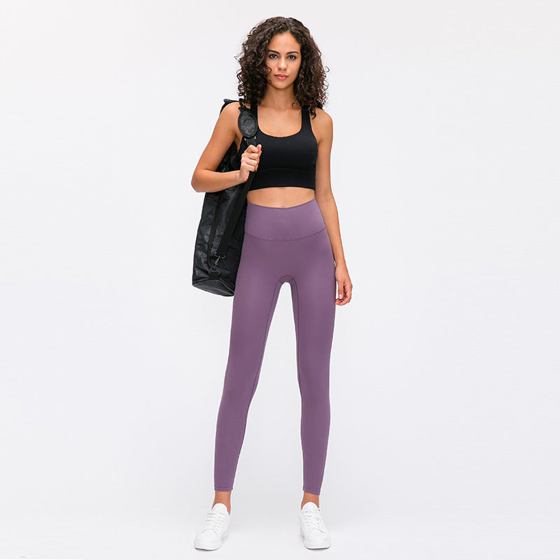 New cross back padded sports bra