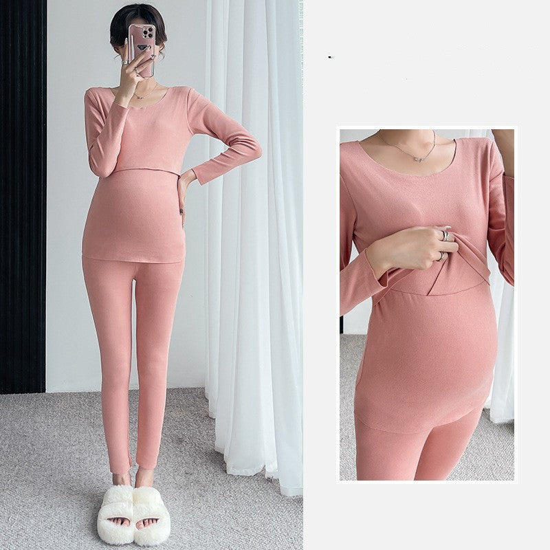 Winter Nursing Two-piece Set For Women