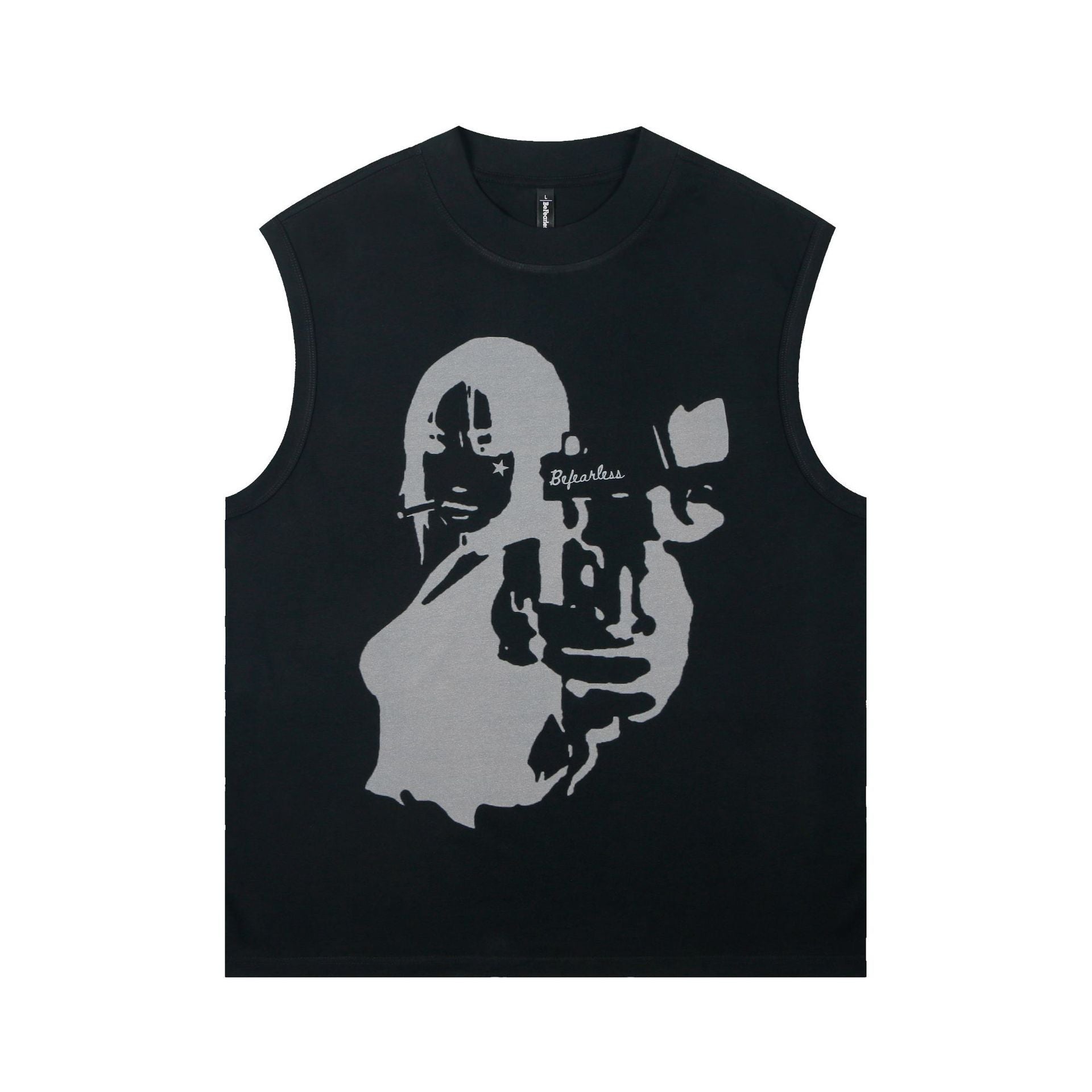 Fashion Printed Sleeveless T-shirt For Men