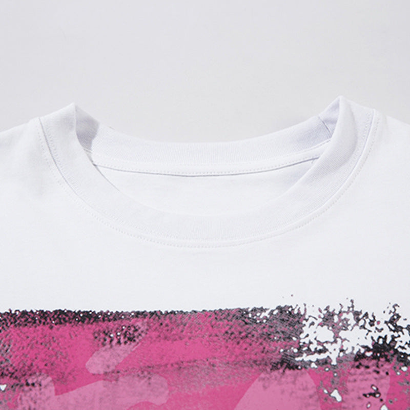 Butterfly Abstract Short-sleeved T-shirt Loose Men