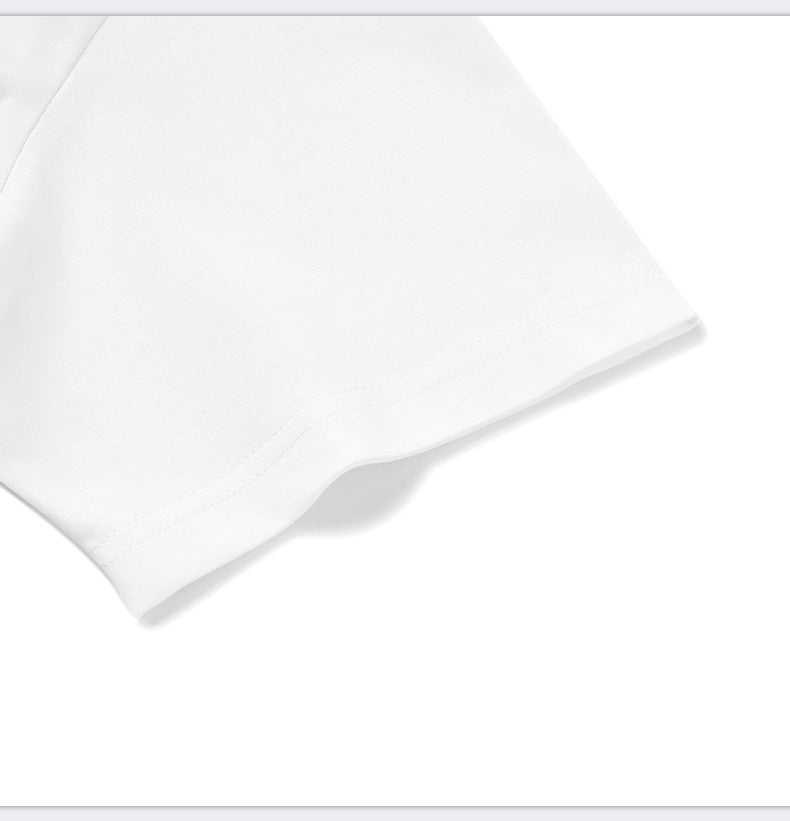 Letter Print Loose Short Sleeved T-shirt Men
