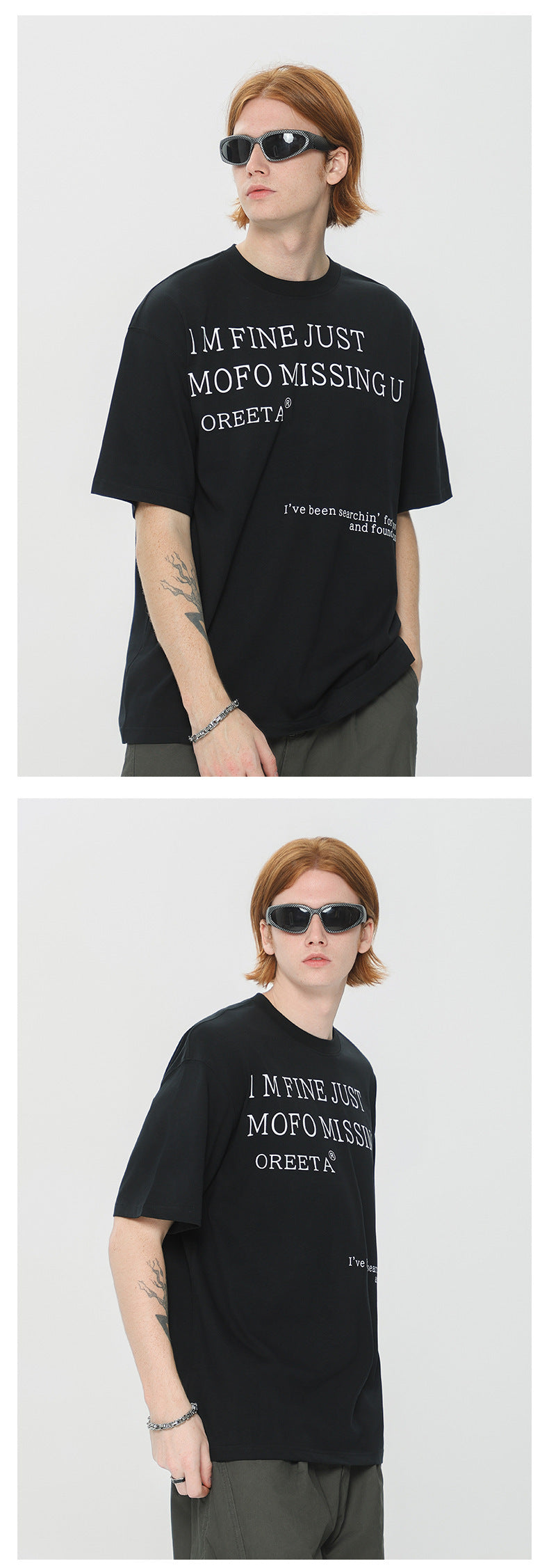 Fashion Offset Printing Cotton T-shirt Men