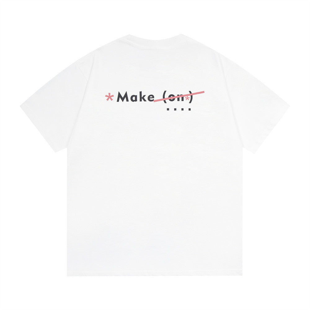 Loose Round Neck Half-sleeve T-shirt Men