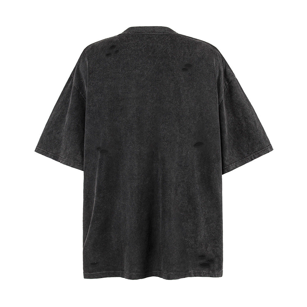 Punk Letter Print Short-sleeve T-shirt Men