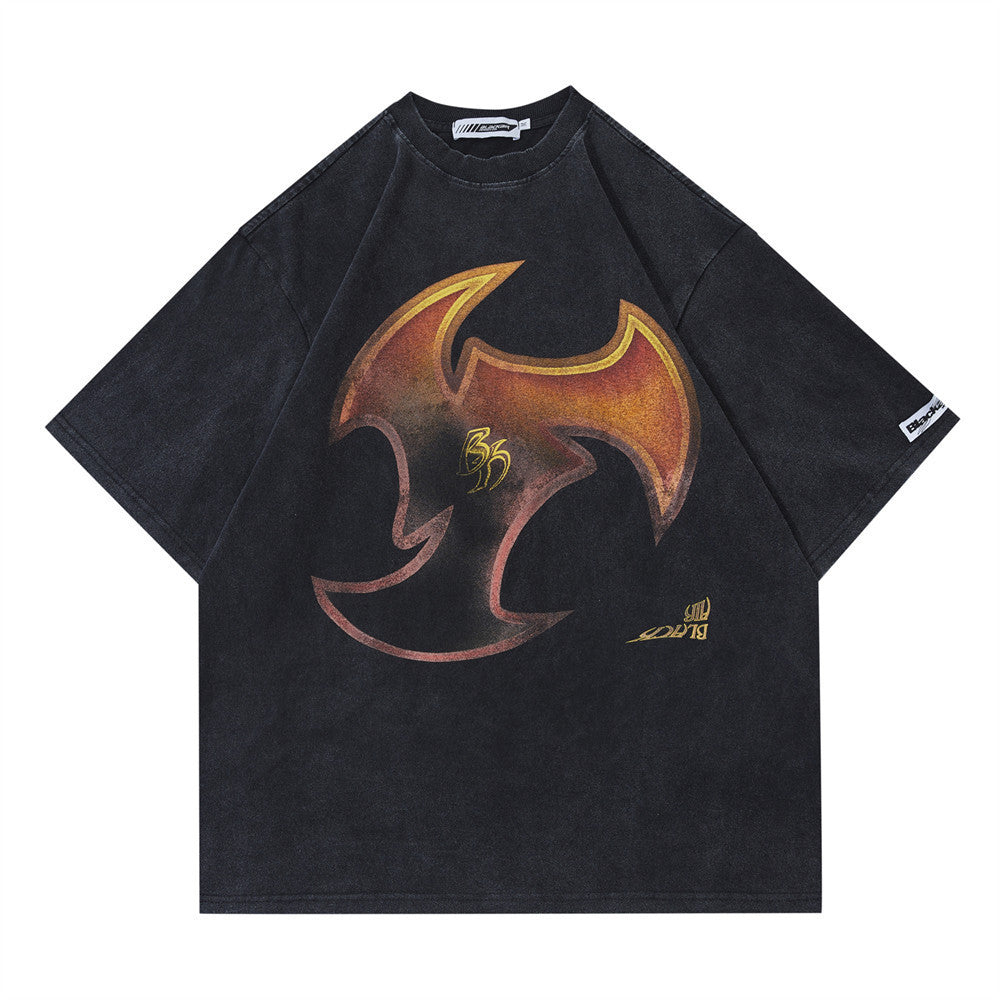 Darts Metal Printed Short-sleeved T-shirt Men