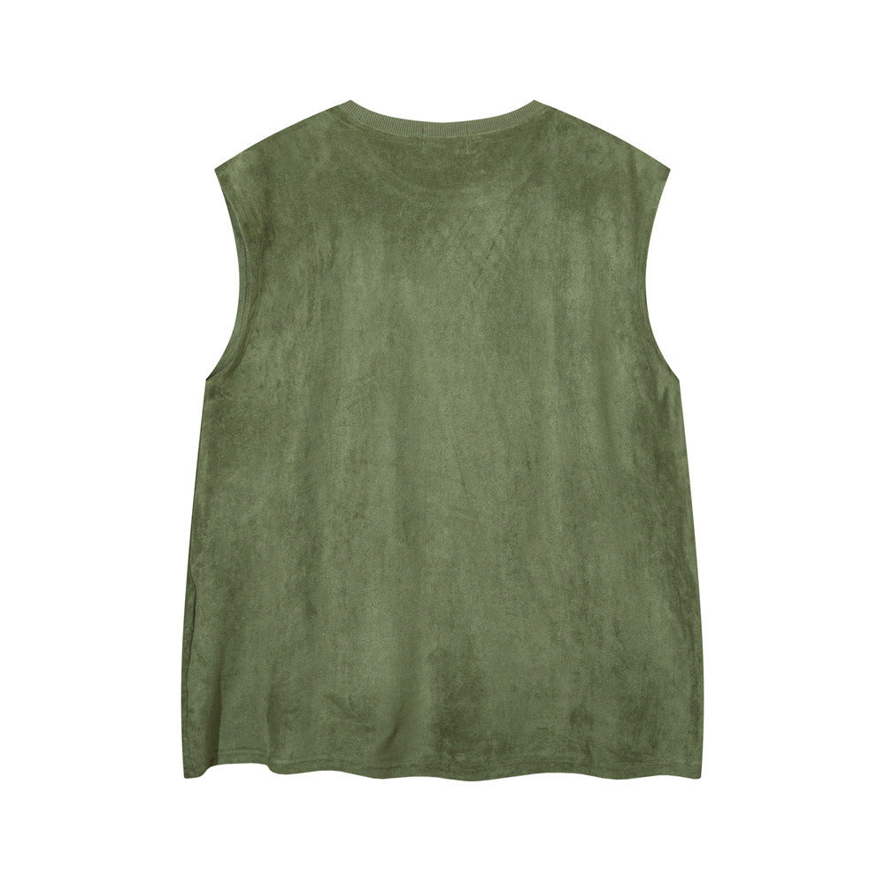 Butterfly Print Waistcoat T-shirt For Men