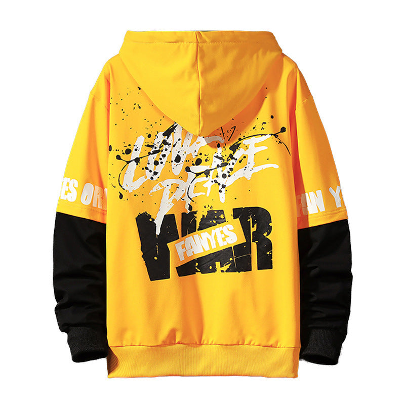 Men's Japanese Youth Personality Sweater Casual Clothes Hooded Jacket