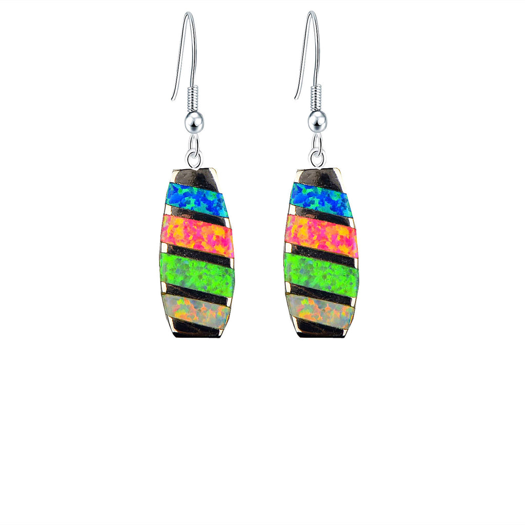 Simple Casual Color Women's Rectangular Earrings