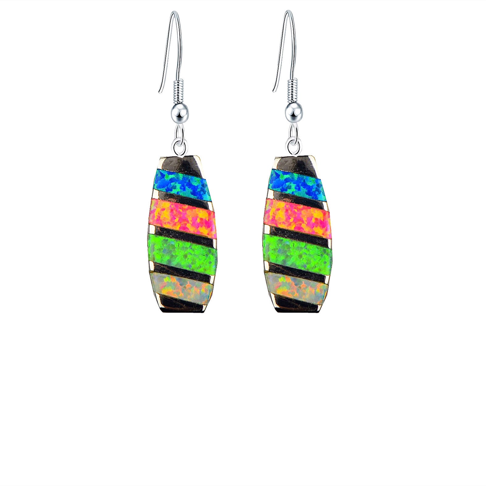 Simple Casual Color Women's Rectangular Earrings