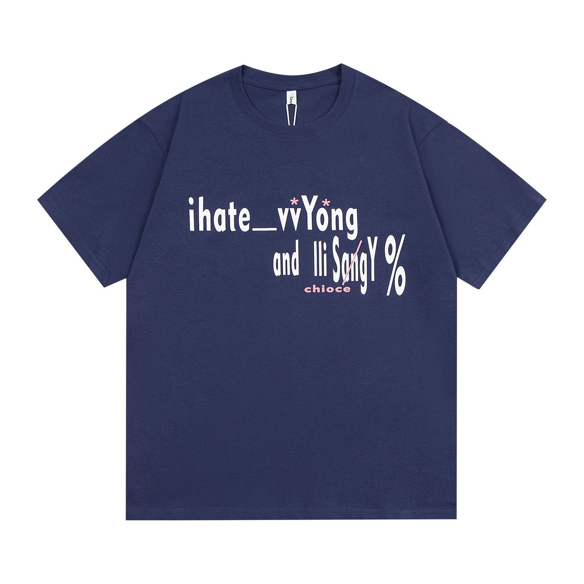 Loose Round Neck Half-sleeve T-shirt Men
