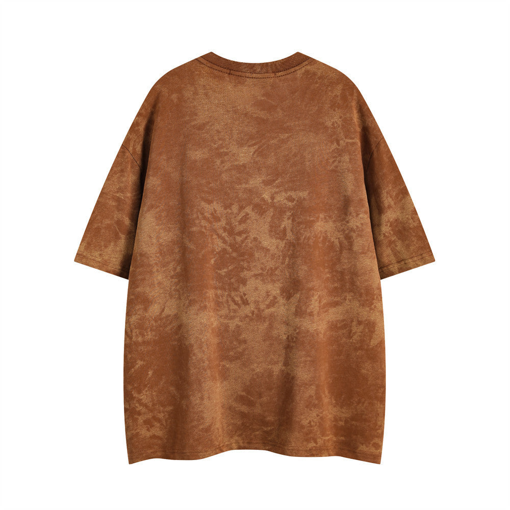 Tie Dye Camouflage Short Sleeve T-shirt Men