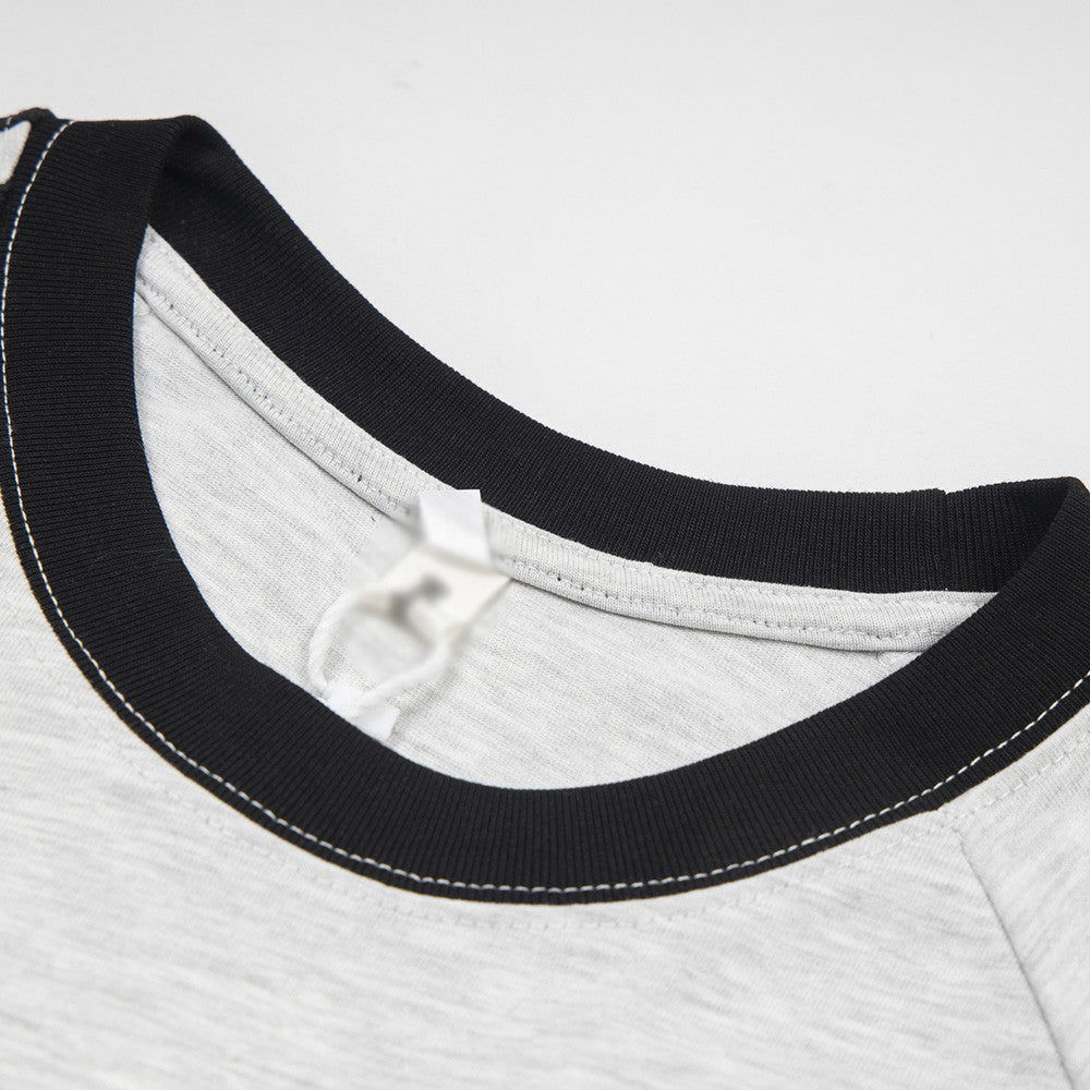 Letter Printed Cotton T-shirt For Men