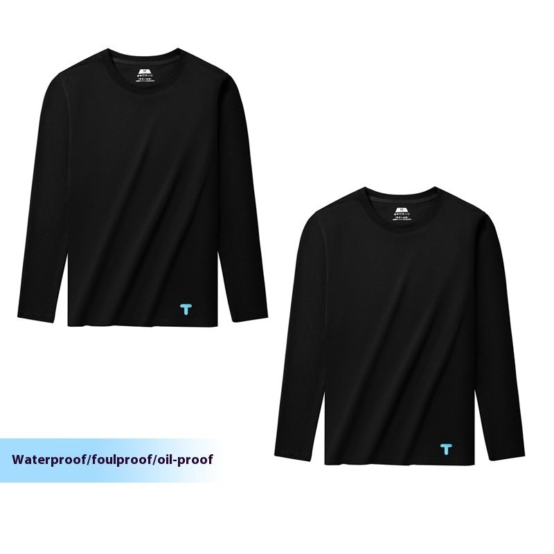 Xinjiang Cotton Solid Color Antifouling T-shirt Men