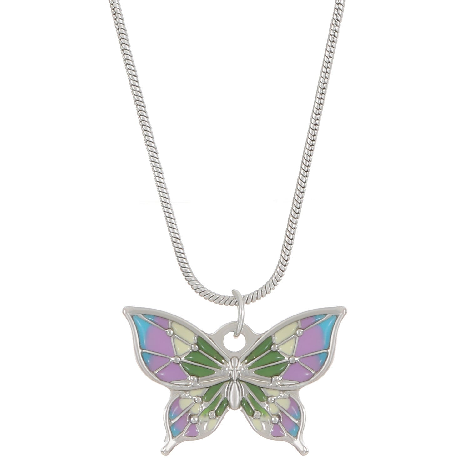 Ins Colorful Oil Necklace Butterfly Girlfriends Clavicle Chain