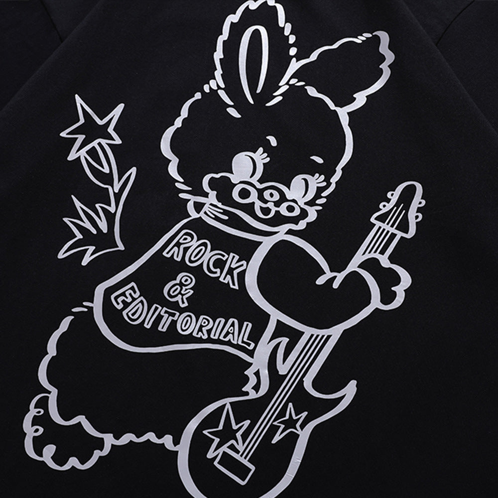 Cartoon Heat Transfer Patch T-shirt Men