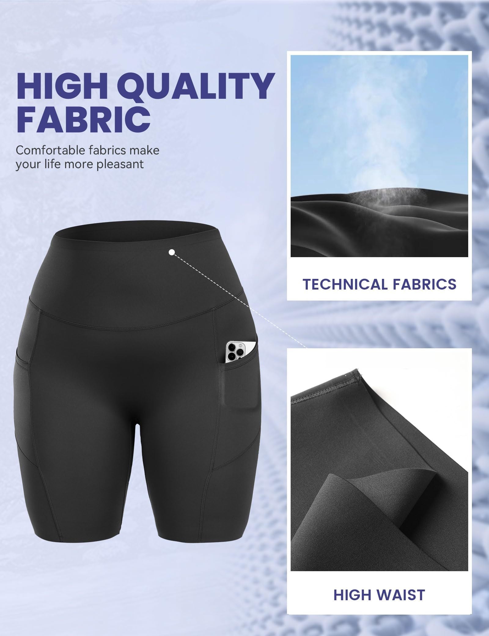 Yoga Pants - Five Points High Waist Slanted Pockets To Tuck The Abdomen Solid Color Dark Gray