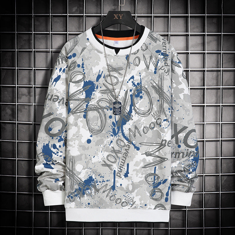 New Loose Couple Wear Trendy Long Sleeve T-Shirt Spring And Autumn Thin Top Clothes