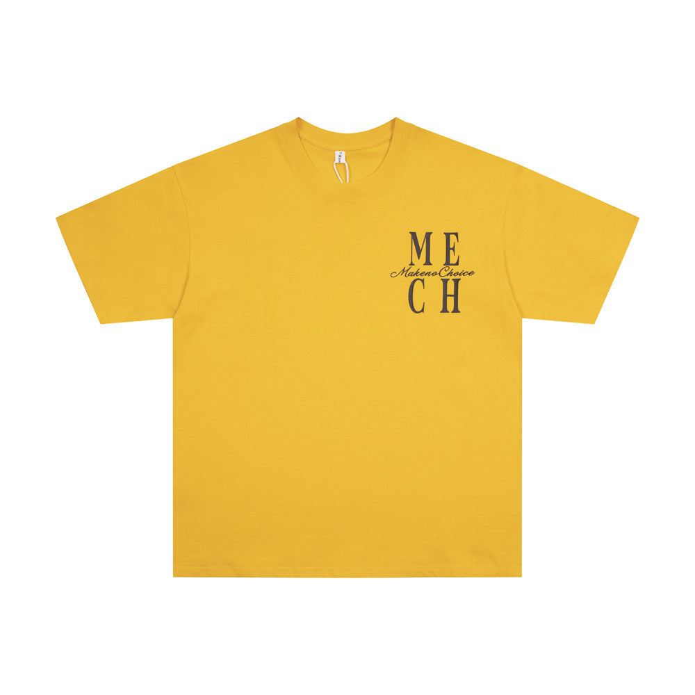 Letter Cotton Short-sleeved T-shirt For Men