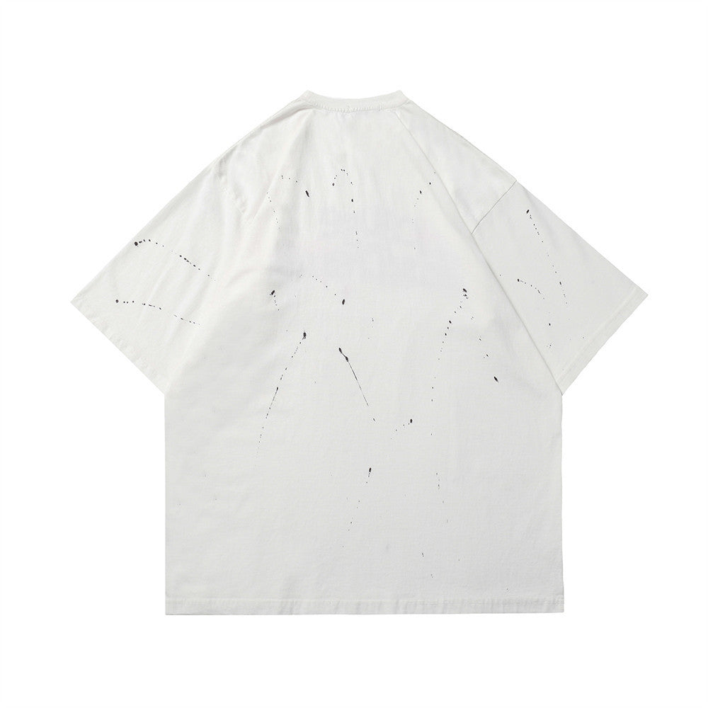 Fashion Letter Print Short-sleeve T-shirt Men
