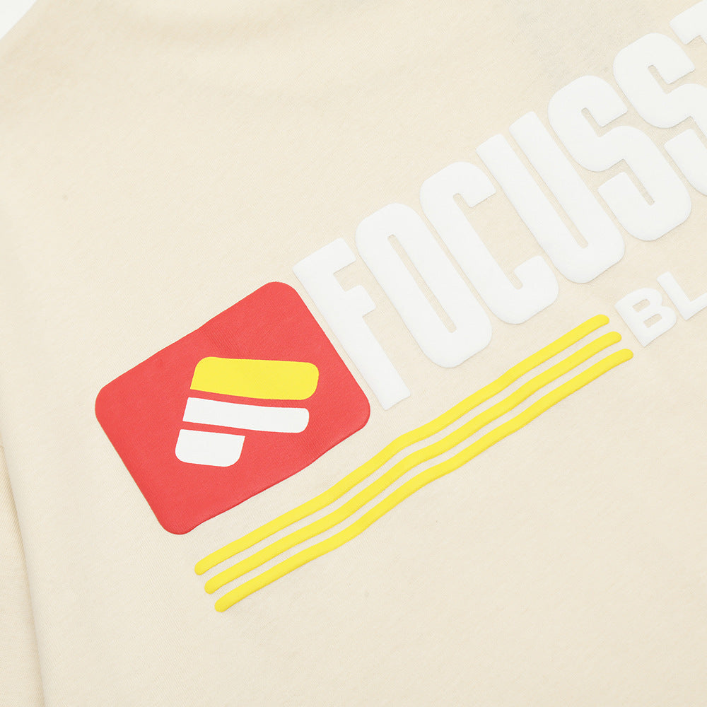 Foam Letter Print Short-sleeve T-shirt Men