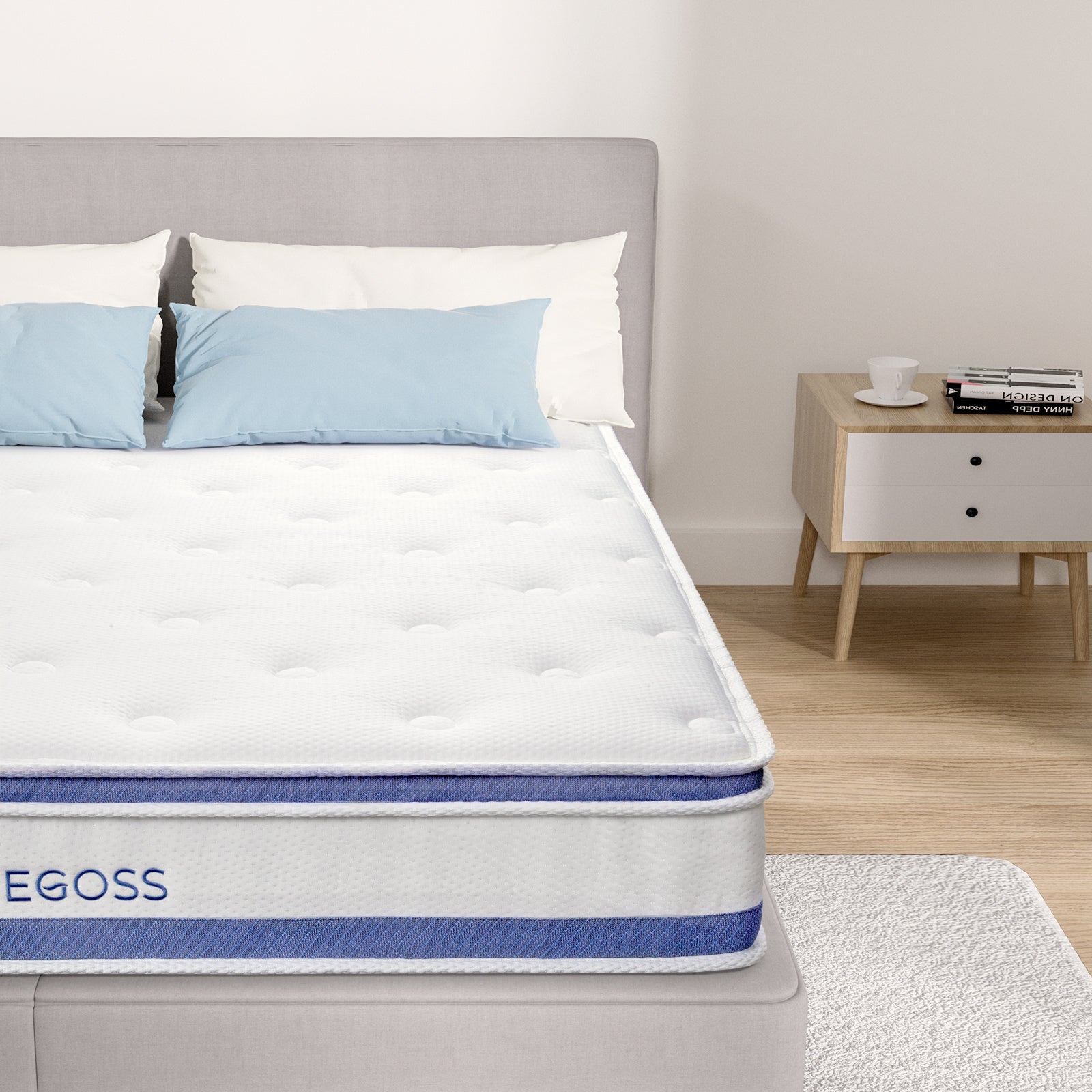 Single Bed Mattress,  Hybrid Double Bed Mattress, Single Bed Mattress With Individual Pocket Springs, Boxed Plush Foam Mattress, Medium Soft, Sports Isolation Pressure
