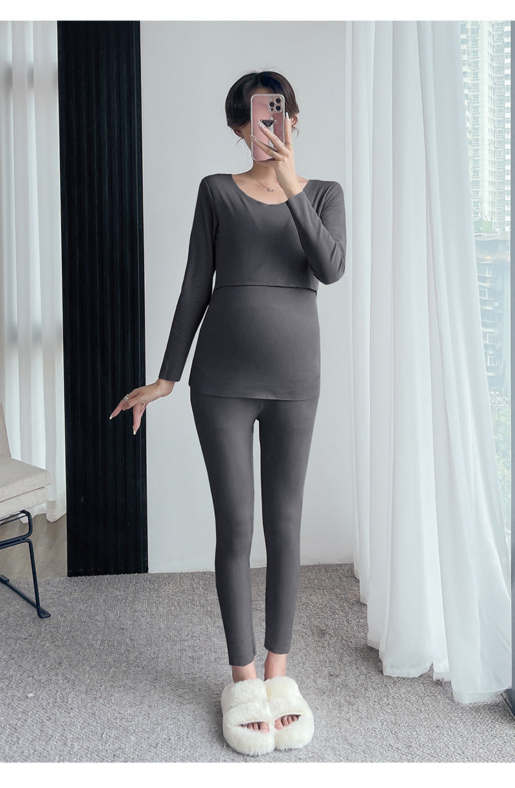 Winter Nursing Two-piece Set For Women