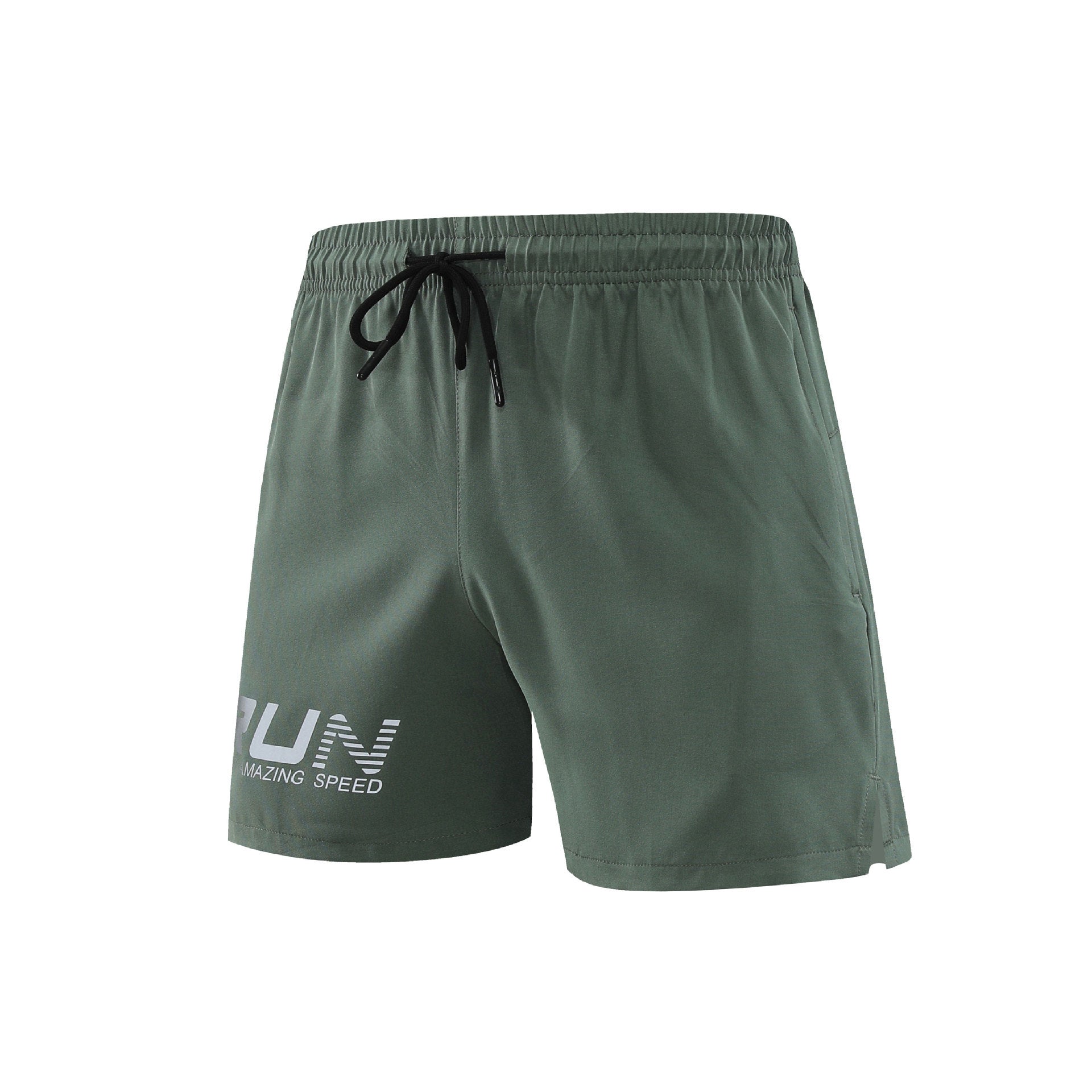 Sports Track And Field Men's Quick-drying Three-point Reflective Printing Fitness Sports Training Pant