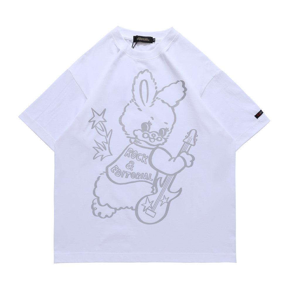 Cartoon Heat Transfer Patch T-shirt Men