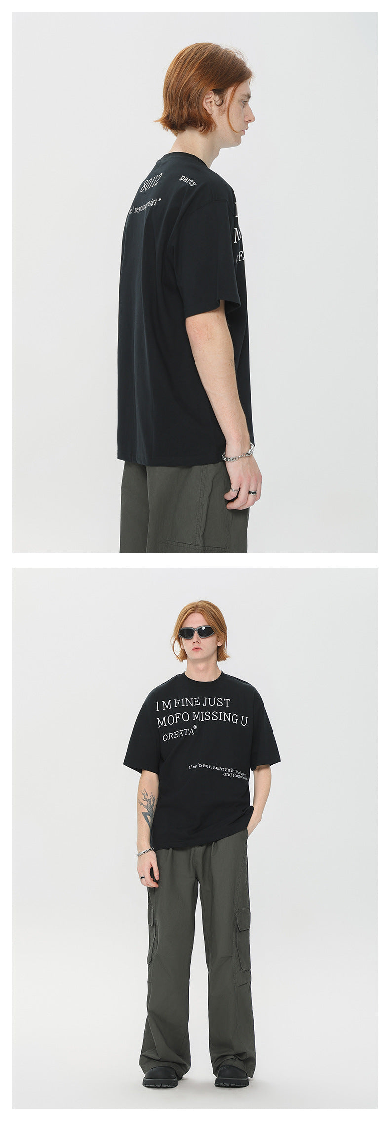 Fashion Offset Printing Cotton T-shirt Men