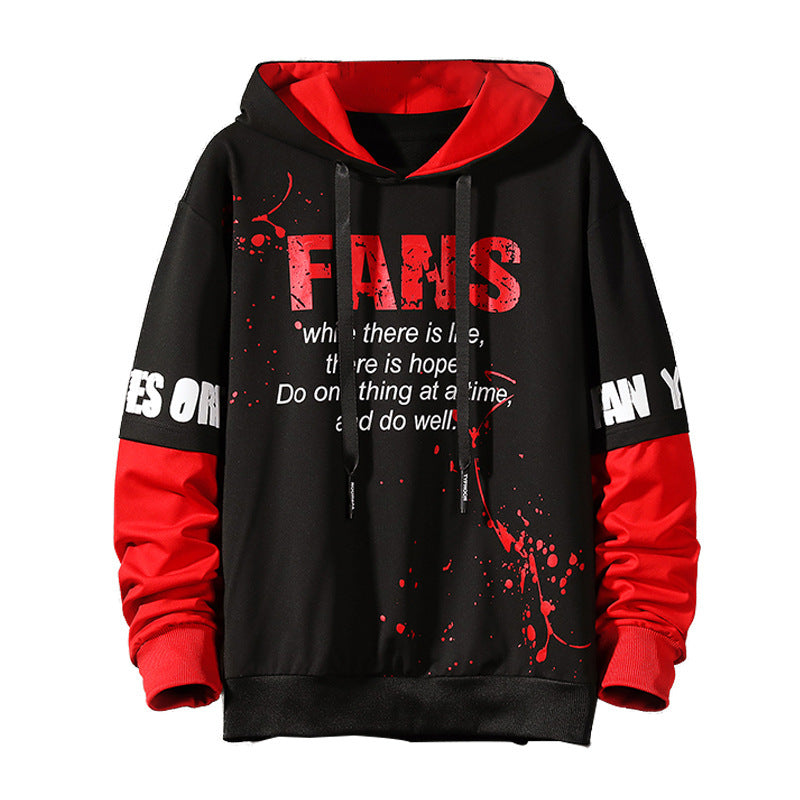 Men's Japanese Youth Personality Sweater Casual Clothes Hooded Jacket