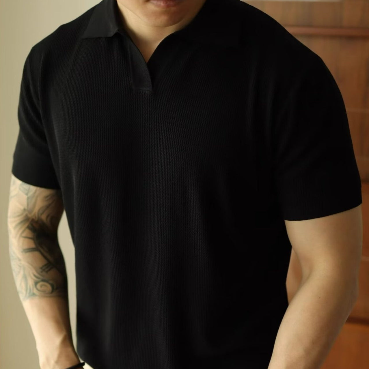 Retro Fashion Minimalism T-shirt Short Sleeve Men
