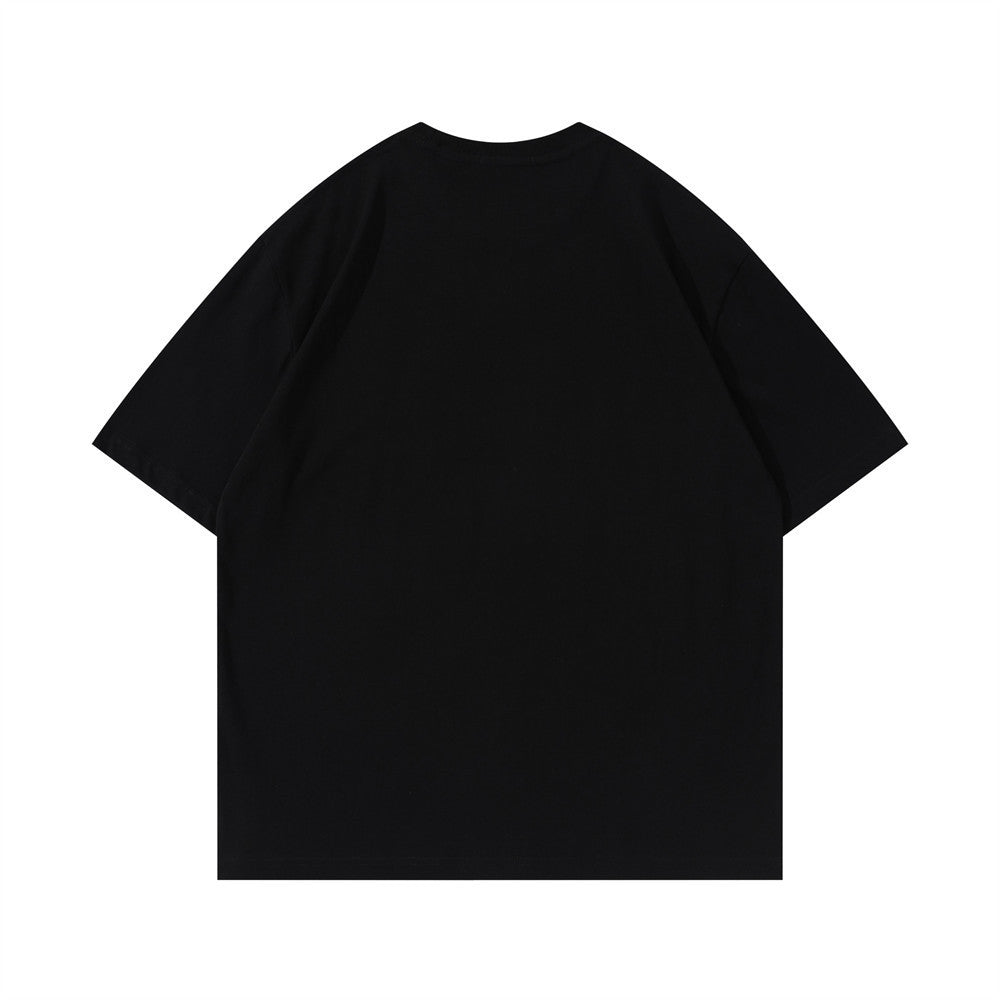 Cartoon Print Short-sleeved T-shirt For Men