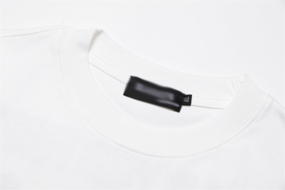 Printed Short-sleeved T-shirt Cotton Loose Men
