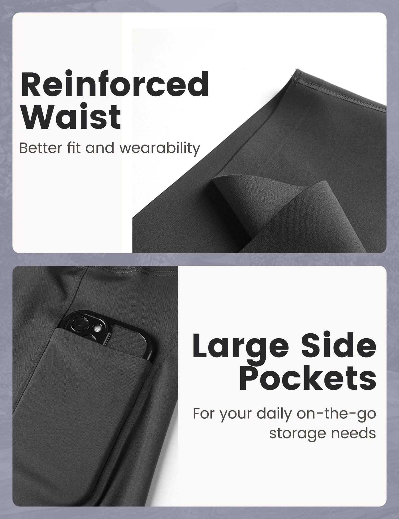 Yoga Pants - Five Points High Waist Slanted Pockets To Tuck The Abdomen Solid Color Dark Gray