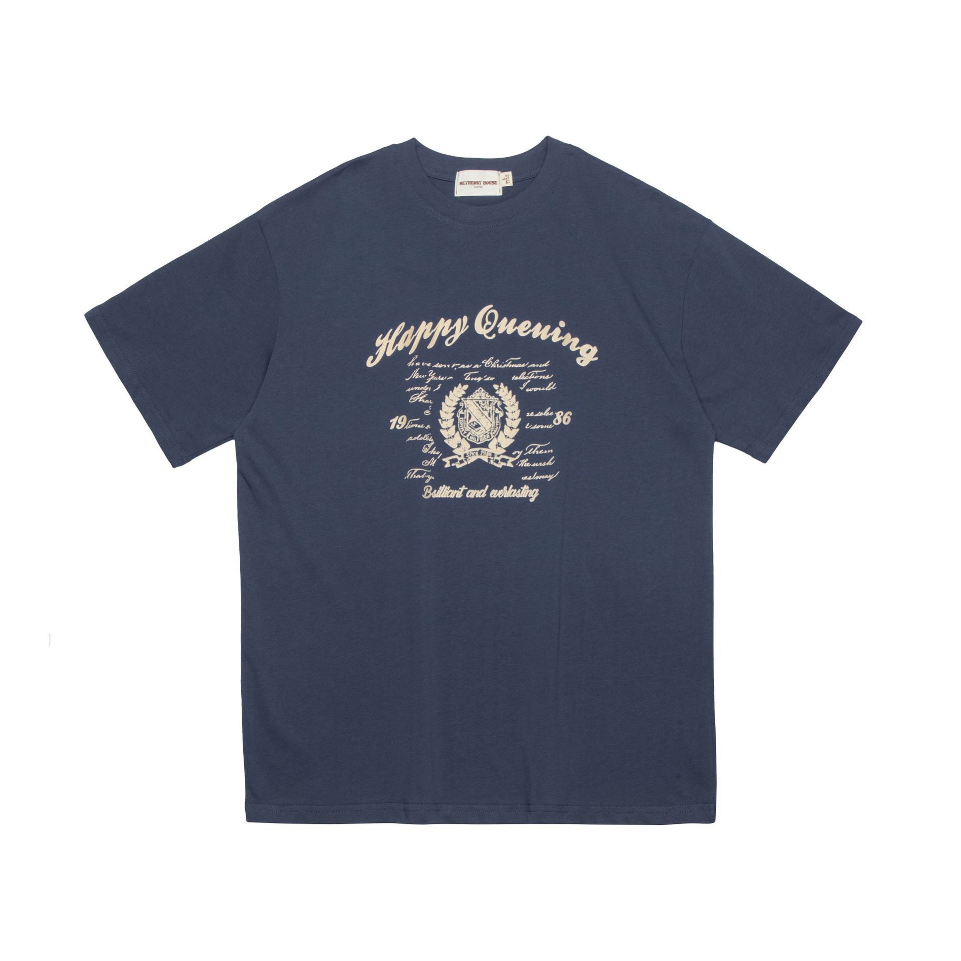 Fashion Letter Print Short-sleeve T-shirt Men