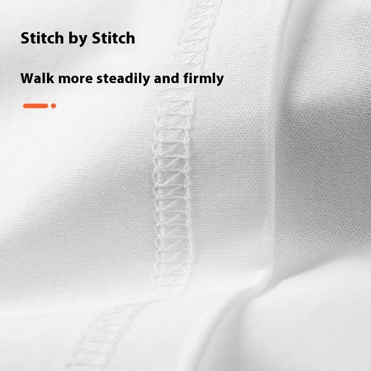 Round Neck Pure Cotton Loose T-shirt Men