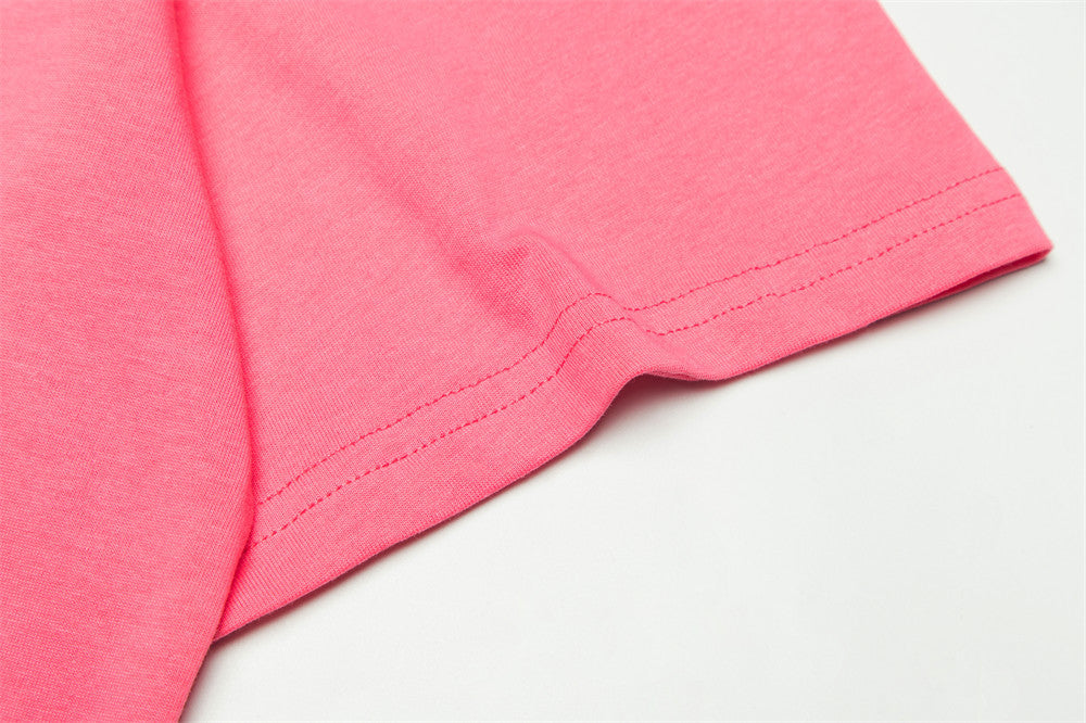 Fashion Letter Print Short-sleeve T-shirt Men
