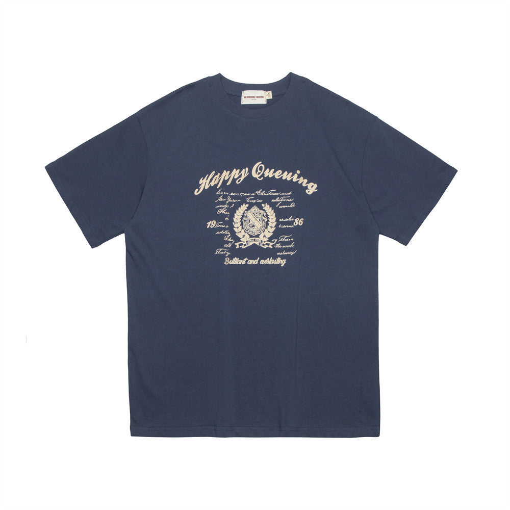 Fashion Letter Print Short-sleeve T-shirt Men